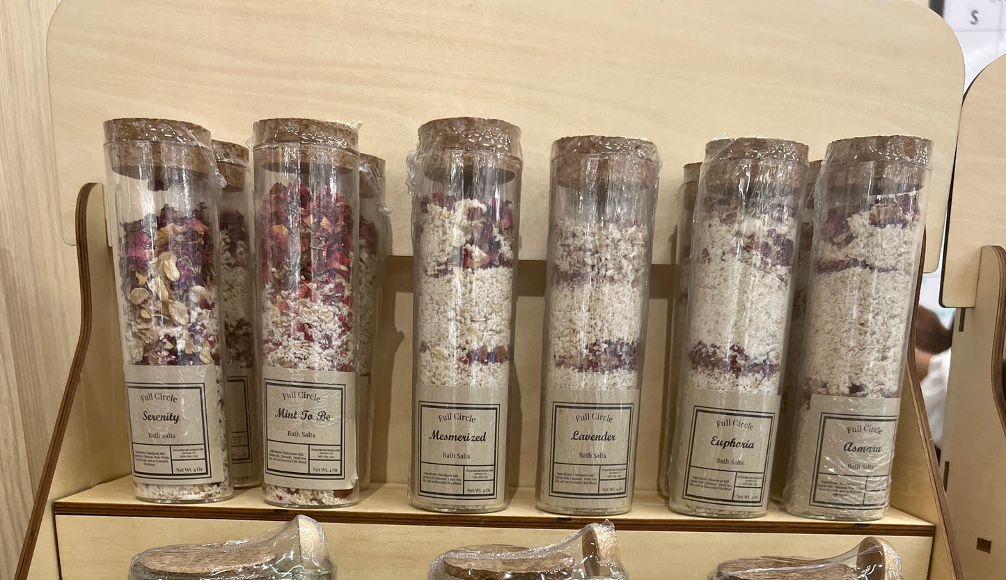 4 oz travel sized bath salts